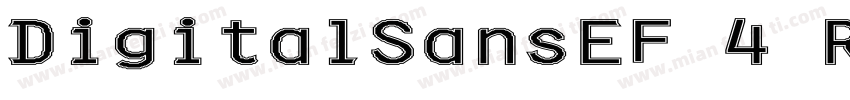 DigitalSansEF 4 Regu字体转换